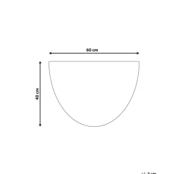 Beliani IJEN - Deurmat - Geel - 40 x 60 cm - Kokos Discount