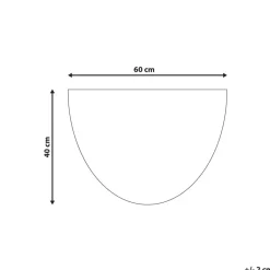 Beliani IJEN - Deurmat - Geel - 40 x 60 cm - Kokos Discount