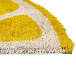 Beliani IJEN - Deurmat - Geel - 40 x 60 cm - Kokos Discount