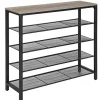 Vasagle Industrieel 5-vaks Schoenenrek, Schoenopberger Online
