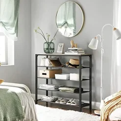 Vasagle Industrieel 5-vaks Schoenenrek, Schoenopberger Online