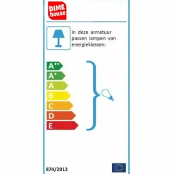 Dimehouse Industriele tafellamp Bame - 20x29x33 cm - Zilver - Zilverkleurig New