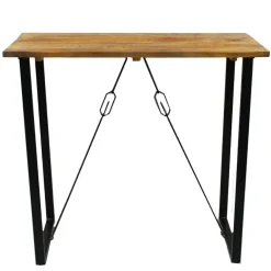 Dimehouse Industriële bartafel Vegas 130x70x110 cm Mangohout - Mangohout - Bruin Hot