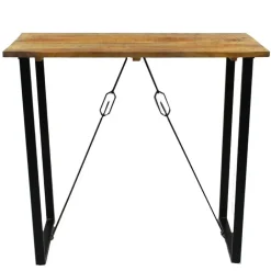 Dimehouse Industriële bartafel Vegas 130x70x110 cm Mangohout - Mangohout - Bruin Hot