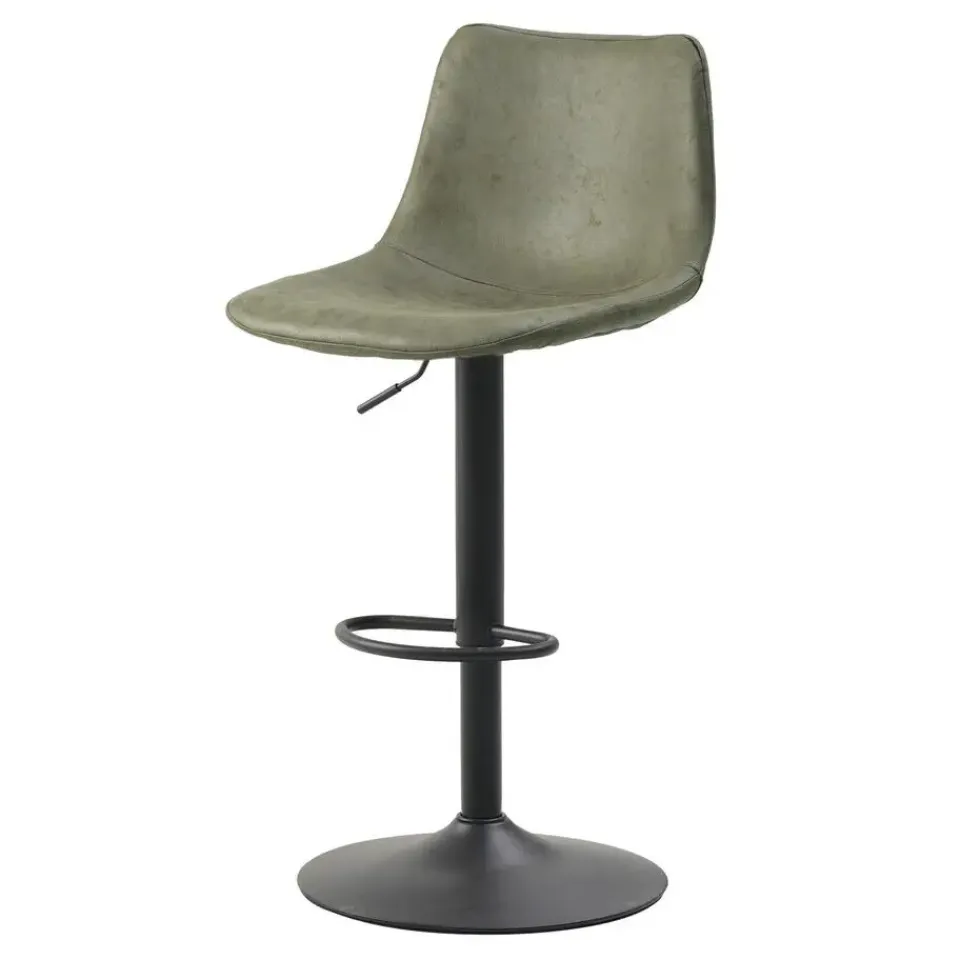 Dimehouse Industriële Draaibare Barkruk Boran Groen - Verstelbaar - Zonder Armleuningen New