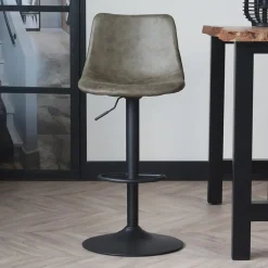 Dimehouse Industriële Draaibare Barkruk Boran Groen - Verstelbaar - Zonder Armleuningen New