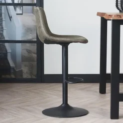 Dimehouse Industriële Draaibare Barkruk Boran Groen - Verstelbaar - Zonder Armleuningen New