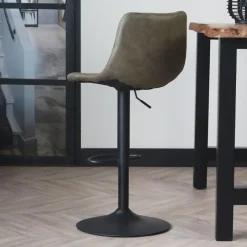 Dimehouse Industriële Draaibare Barkruk Boran Groen - Verstelbaar - Zonder Armleuningen New