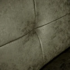 Dimehouse Industriële fauteuil Hailey groen ecoleder - Leder - Groen