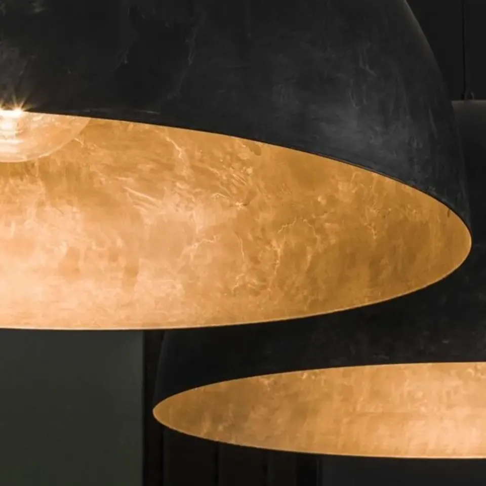 Dimehouse Industriële hanglamp Dacia 2-lichts antraciet rond 60x142x150 cm Metaal Sale