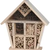 Merkloos Insectenhotel - naturel - hout - bijenhuis - 30 cm Hot