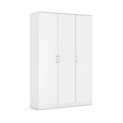 Interiax Kledingkast 'Amelie' - Wit - 3 Deurs - 180x120x54 cm Best