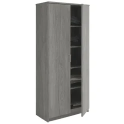 Interiax Kledingkast 'Amelie' - Grijze Eik - 2 Deurs - 180x80x40 cm Outlet