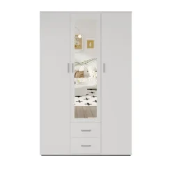 Interiax Kledingkast 'Lena' - Wit - 3 Deurs - 185x120x52cm Online