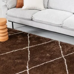 Interieur05 berber vloerkleed Nea roest/creme - 190 x 135 cm Clearance