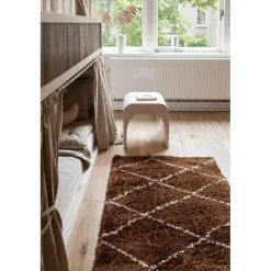 Interieur05 berber vloerkleed Nea roest/creme - 190 x 135 cm Clearance