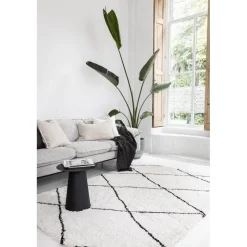 Interieur05 berber vloerkleed Nea wit/zwart - 230 x 160 cm Clearance