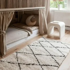 Interieur05 berber vloerkleed Nea wit/zwart - 330 x 240 cm Best