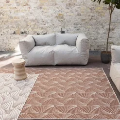 Interieur05 Buitenkleed Deco roest/wit - 290 x 200 cm Discount