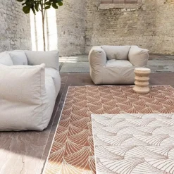 Interieur05 Buitenkleed Deco roest/wit - 340 x 240 cm Discount