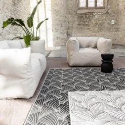 Interieur05 Buitenkleed Deco zwart/wit - 230 x 160 cm Sale