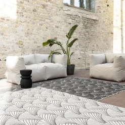 Interieur05 Buitenkleed Deco zwart/wit - 230 x 160 cm Sale