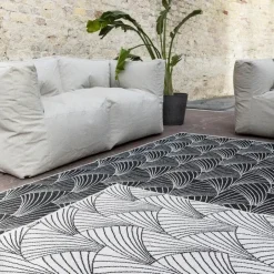 Interieur05 Buitenkleed Deco zwart/wit - 230 x 160 cm Sale