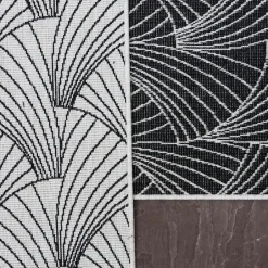 Interieur05 Buitenkleed Deco zwart/wit - 230 x 160 cm Sale