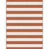 Eva Interior Interieur05 Buitenkleed Stripes roest/wit dubbelzijdig - 340 x 240 cm Sale