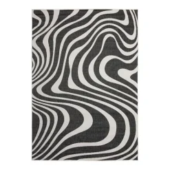 Interieur05 Buitenkleed Swirl Zwart - 340 x 240 cm Sale