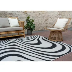 Interieur05 Buitenkleed Swirl Zwart - 340 x 240 cm Sale