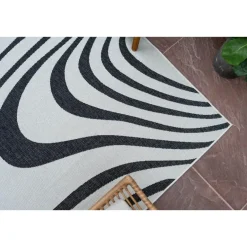 Interieur05 Buitenkleed Swirl Zwart - 340 x 240 cm Sale