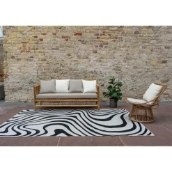 Interieur05 Buitenkleed Swirl Zwart - 340 x 240 cm Sale