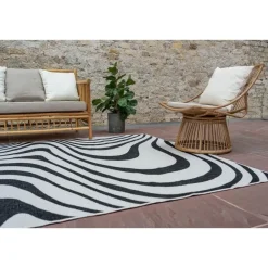 Interieur05 Buitenkleed Swirl Zwart - 340 x 240 cm Sale