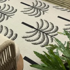 Interieur05 buitenkleed zwart/wit Oase - 340 x 240 cm New