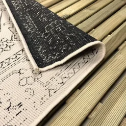 Interieur05 buitenkleed zwart/wit Nova - 340 x 240 cm Clearance