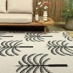 Interieur05 buitenkleed zwart/wit Oase - 230 x 160 cm Clearance