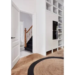 Interieur05 EVA Interior rond Vloerkleed Jute Naturel/Antraciet - 240 x 240 cm Sale