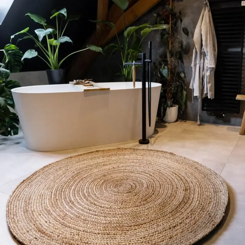 Interieur05 EVA Interior rond vloerkleed Jute naturel - 150 x 150 cm Sale