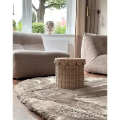 Interieur05 Hoogpolig vloerkleed Odelia beige/wit - 200 x 290 cm Discount