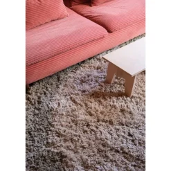 Interieur05 hoogpolig vloerkleed polyester Pilo groen/beige - 240 x 240 cm Clearance