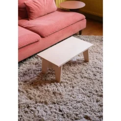 Interieur05 hoogpolig vloerkleed polyester Pilo groen/beige - 240 x 240 cm Clearance