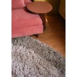 Interieur05 hoogpolig vloerkleed polyester Pilo groen/beige - 240 x 240 cm Clearance