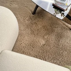 Interieur05 hoogpolig vloerkleed Furr bruin - 160 x 230 cm Hot