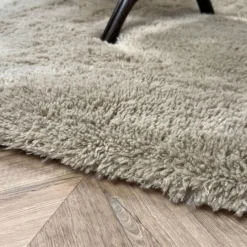 Interieur05 hoogpolig vloerkleed Furr bruin - 160 x 230 cm Hot