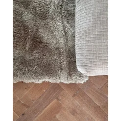 Interieur05 Hoogpolig vloerkleed Odelia beige/wit - 160 x 230 cm Best