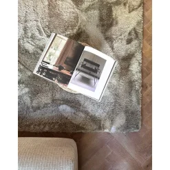 Interieur05 Hoogpolig vloerkleed Odelia beige/wit - 160 x 230 cm Best