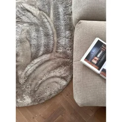 Interieur05 Hoogpolig vloerkleed Odelia beige/wit - 80 x 150 cm