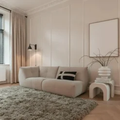 Interieur05 hoogpolig vloerkleed polyester Pilo groen - 340 x 240 cm New