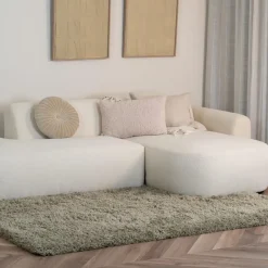 Interieur05 hoogpolig vloerkleed polyester Pilo groen - 340 x 240 cm New